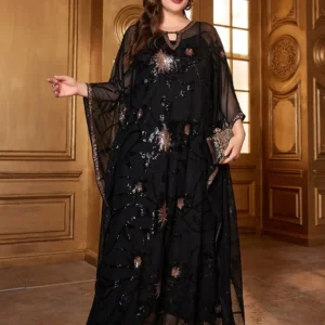 فستان طويل أنيق بمقاس كبير 2XL-4XL لعام 2024