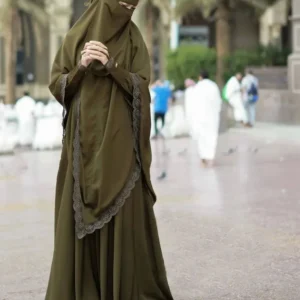 Muslim women's abaya Middle East Dubai abaya Turkish Islamic zipper dress Elegant dress for Arab women in Lent